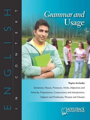 cover image of Grammar and Usage